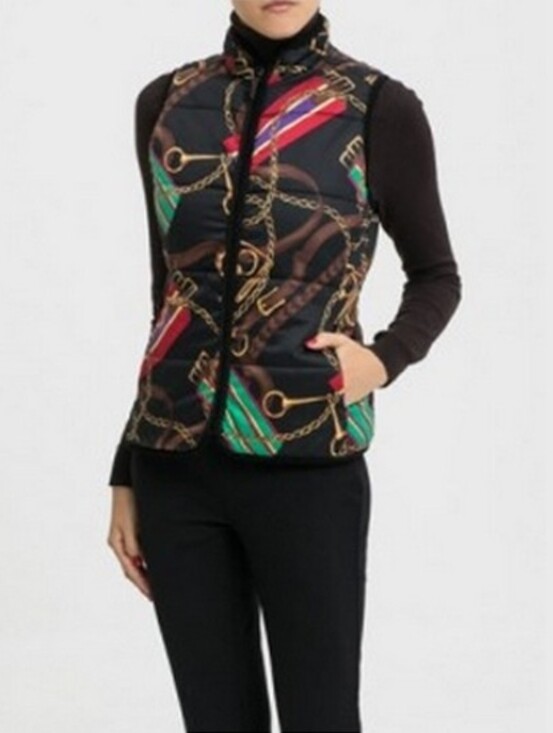 Lauren Ralph Lauren Jackets & Blazers - Vintage Lauren Ralph Lauren Reversible Equestrian Print Quilted Vest Size L